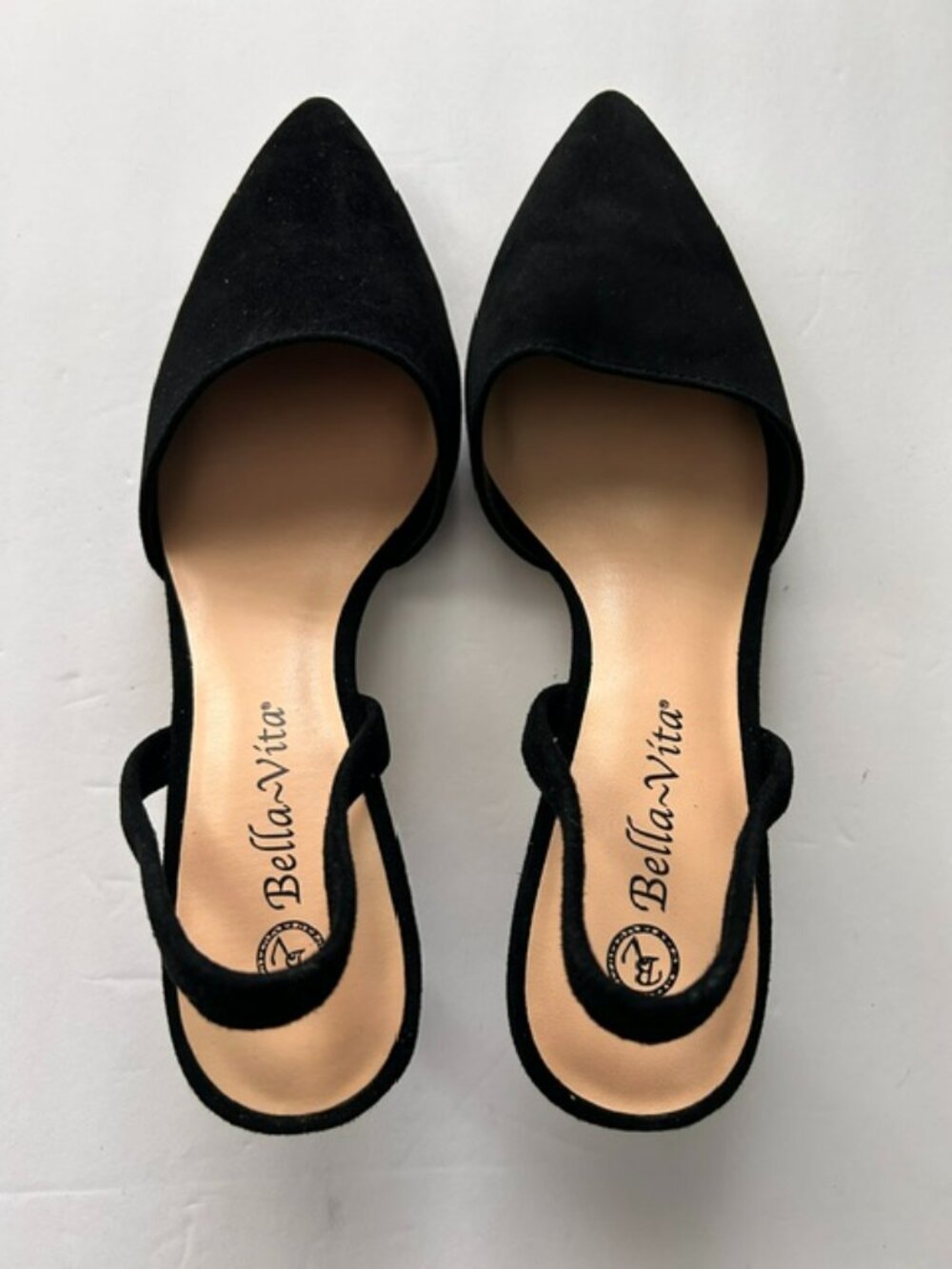 NWT Bella Vita Women's Black Sara Slingback Pump, Size 8W